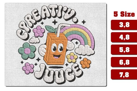 Creative Juice Machine Embroidery File