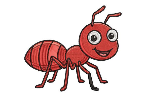 Cute Ant Embroidery