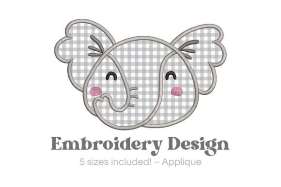 Elephant Applique Embroidery