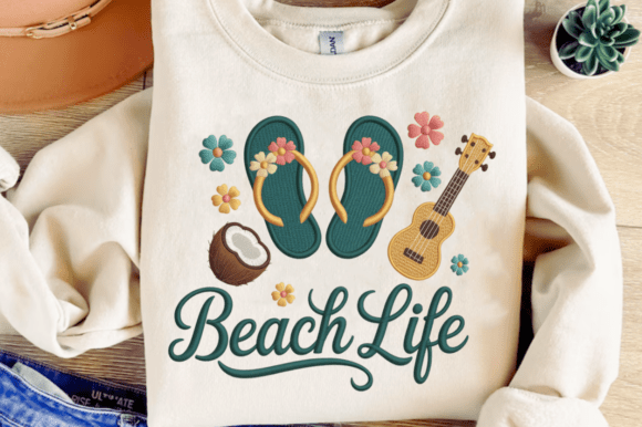 Embroidery for Summertime PNG Design