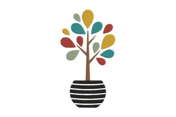 Embroidery Small Branches Design