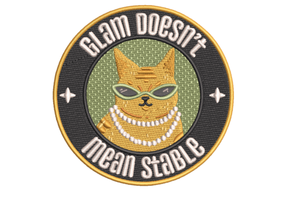 Glam Cat Embroidery