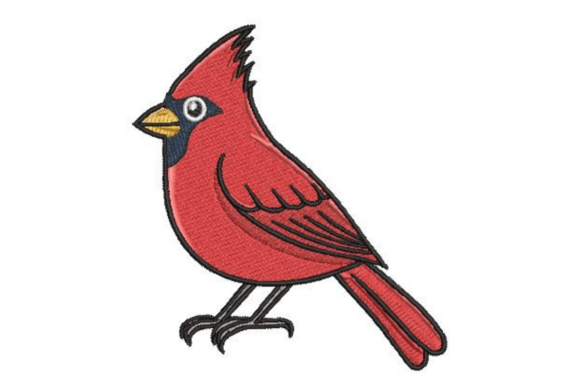 Red Cardinal Embroidery: A Timeless Gift-Ready Design