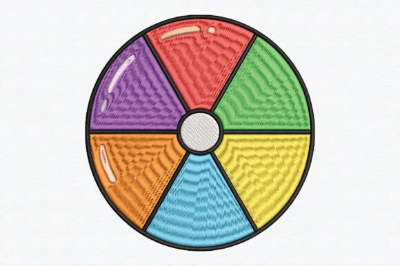 Wheel Divided Embroidery Design